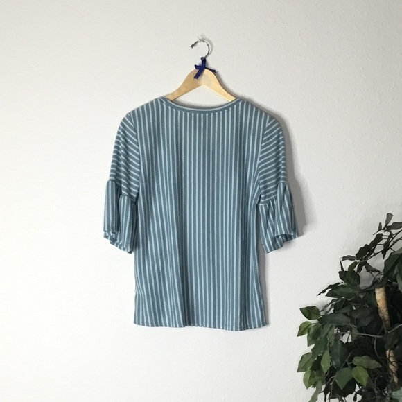 Anthropology W5 Striped Bell Sleeve Top - Picture 5 of 5